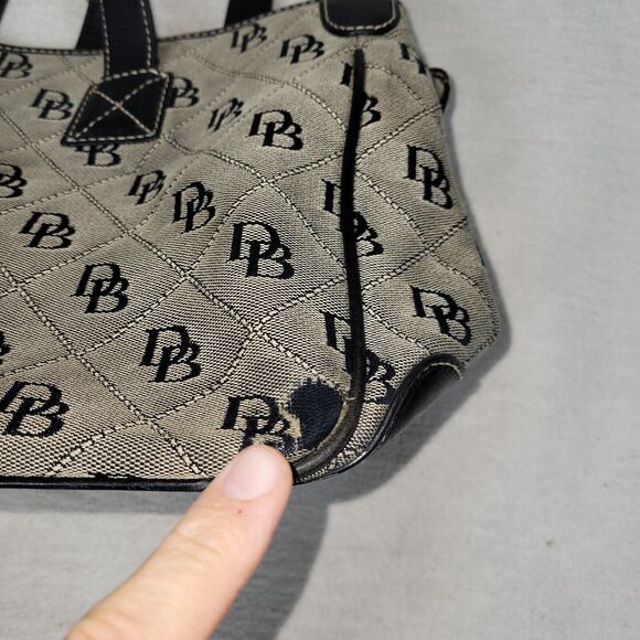 DOONEY & BOURKE Purse Bag Womens Silver Buckle Designer Satchel Bags Purses - Picture 8 of 16